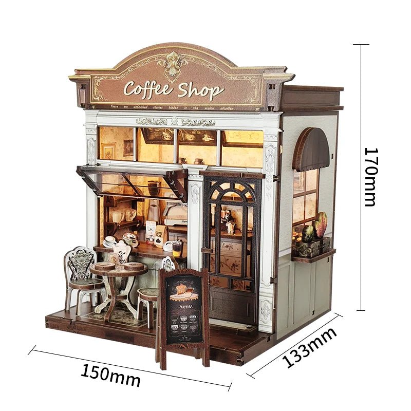 Cozy Cafe Haven - DIY Miniature Coffee Shop Kit - NookFan