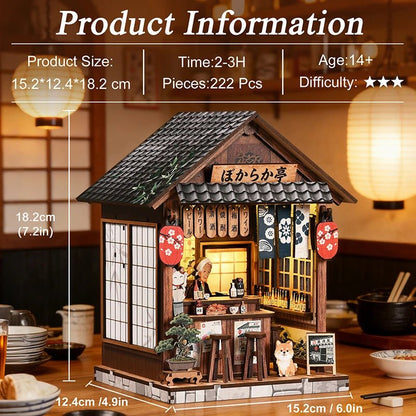 "Tranquil Izakaya" DIY Wooden Bookend Kit - TryNooki