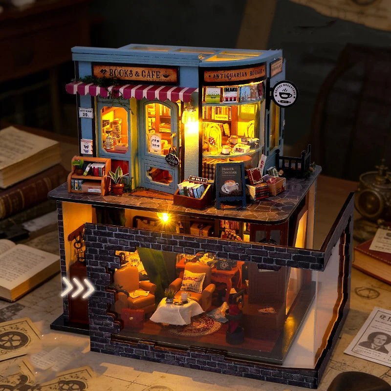 Book Cafe & Detective Studio - Miniature World Kit - NookFan