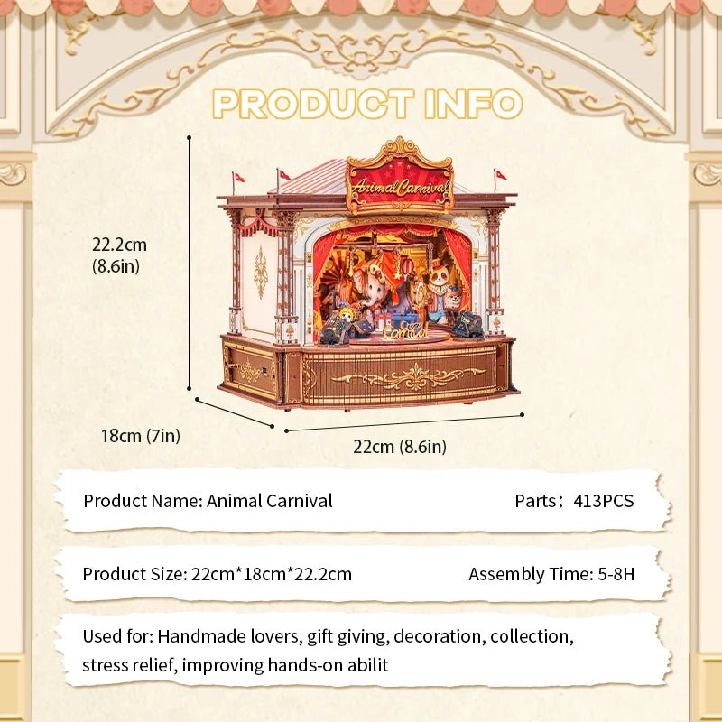 Animal Carnival DIY Book Nook Kit - TryNooki