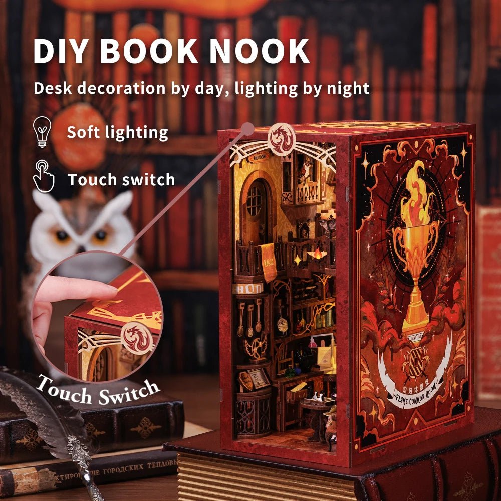 Flame Common Room - DIY Book Nook Kit - TryNooki