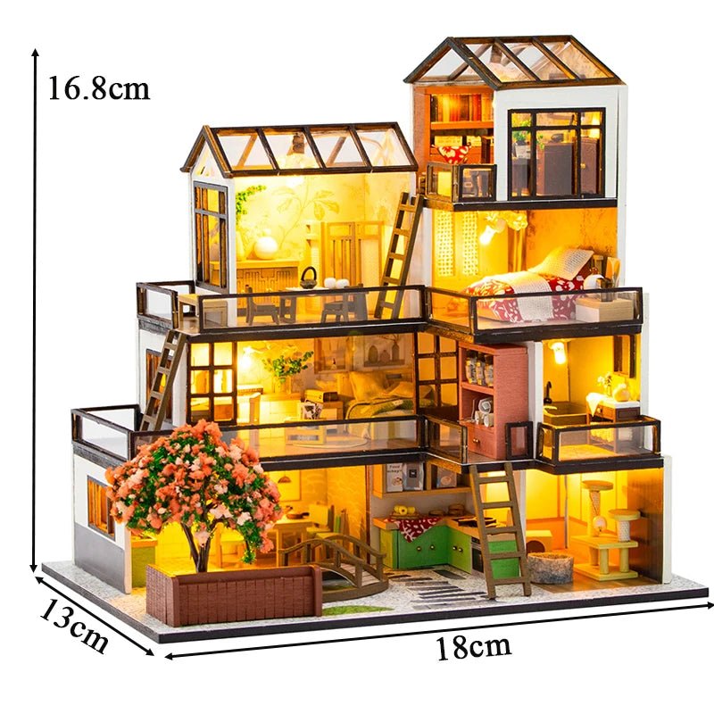 Dream Town Miniature Dollhouse Kit - TryNooki