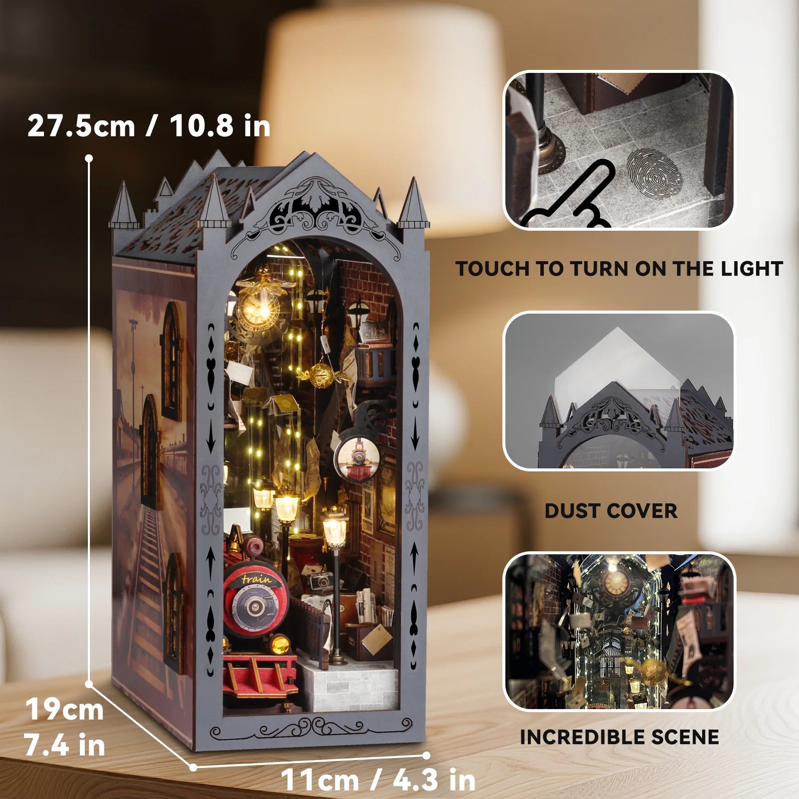 Train Station - DIY Book Nook Kit - TryNooki
