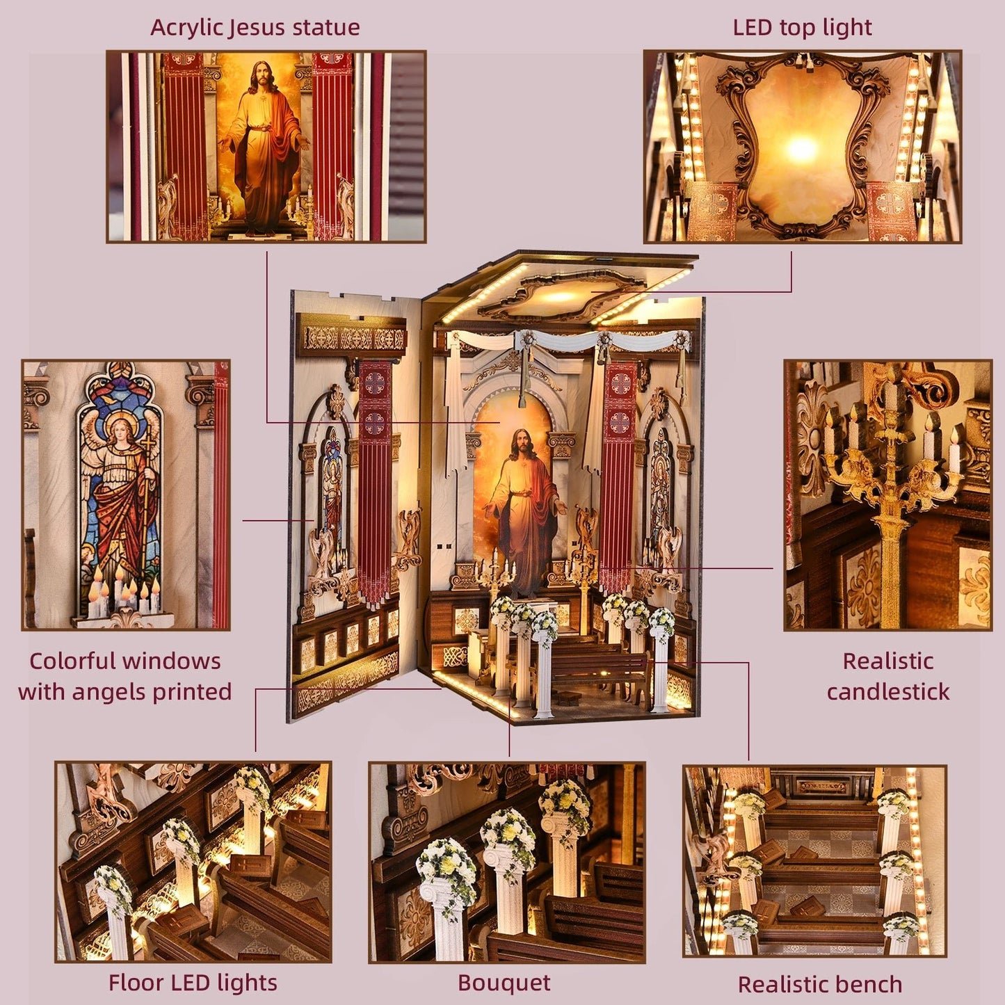 Cathedral Book Nook Kit - TryNooki