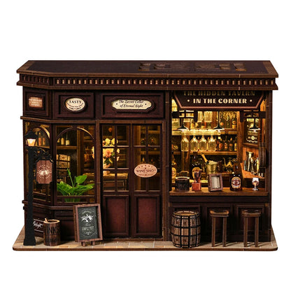 Cozy Corner Tavern - DIY Wooden Book Nook Kit