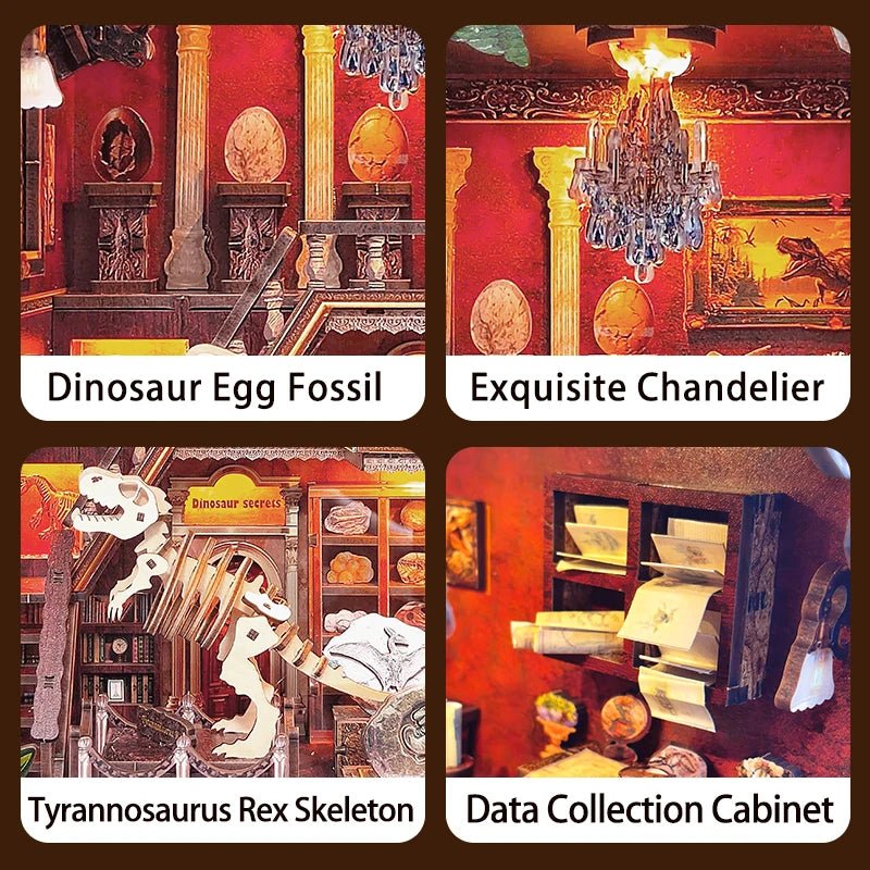 Jurassic Journey - DIY Dinosaur Museum Book Nook Kit - TryNooki