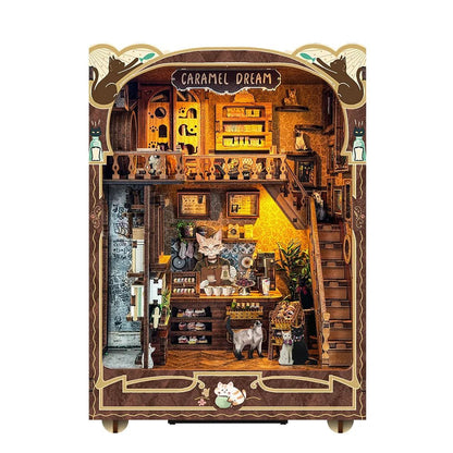 Caramel Dream Casa - DIY Wooden Book Nook Kit - TryNooki