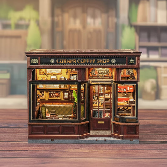 Corner Coffee Shop Miniature Model - TryNooki