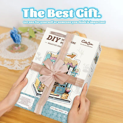 Bella's Ice Cream - DIY Book Nook Kit - TryNooki