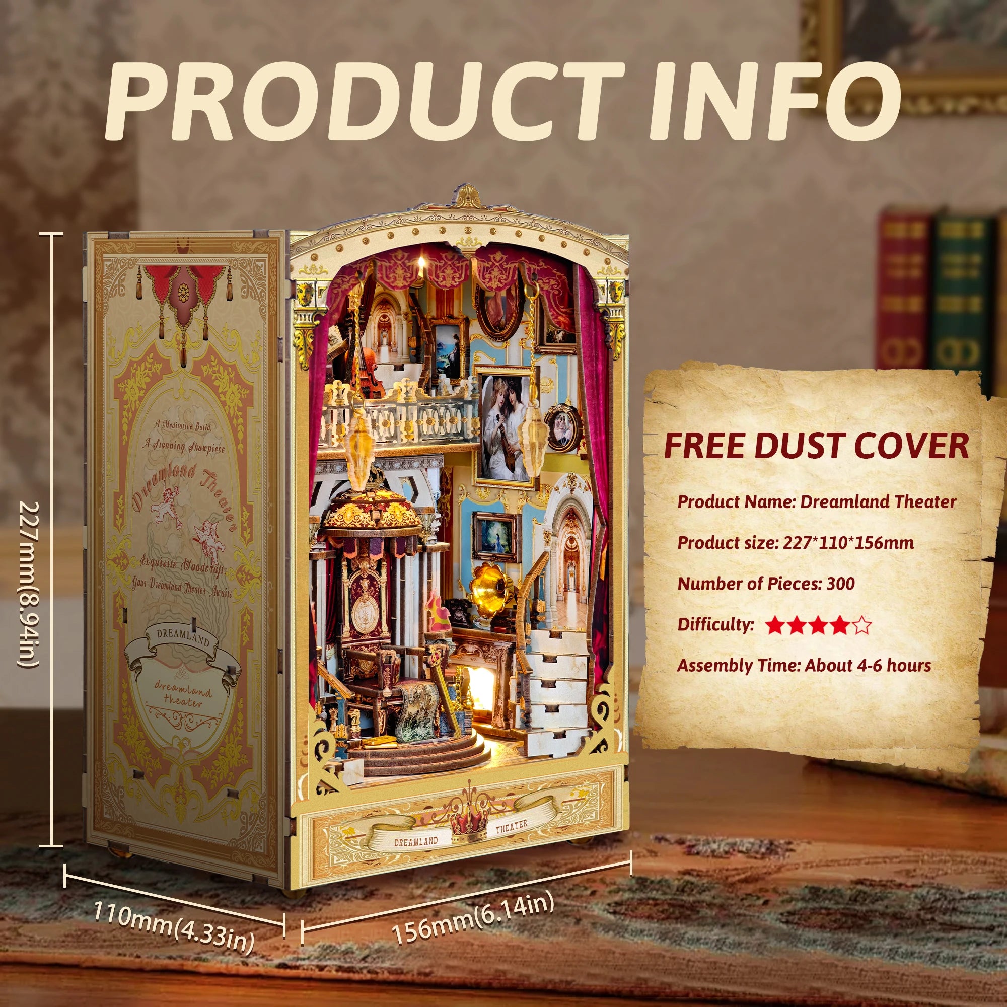Dreamland Theater Book Nook Kit - NookFan