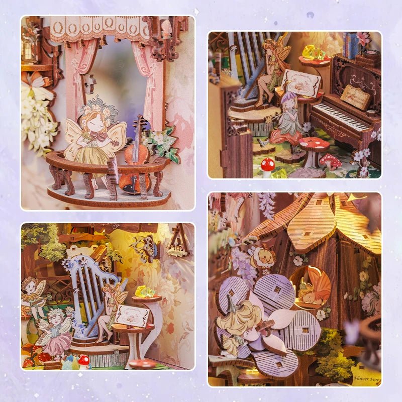 Flower Forest DIY Book Nook Kit - TryNooki