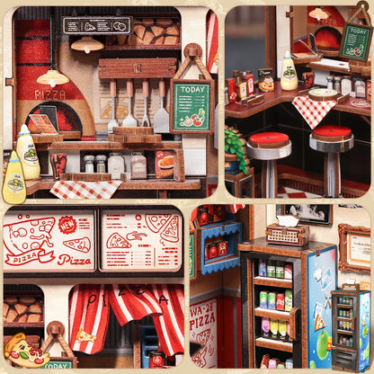 Uncle Joe's Pizzeria - DIY Book Nook Kit - TryNooki