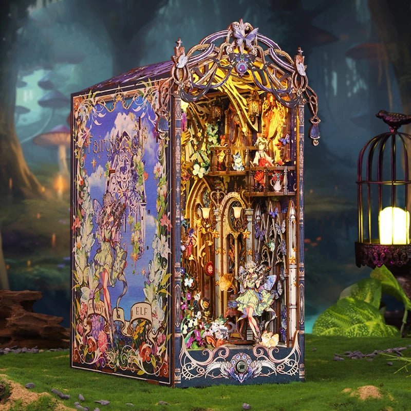 Fairy Tale Elf Castle Book Nook - NookFan