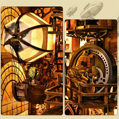 Airship Adventure Book Nook Kit - TryNooki