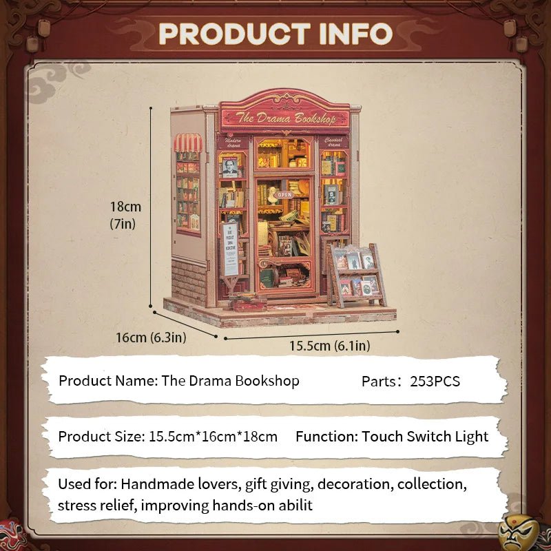 The Drama Bookshop - DIYBook Nook Kit - TryNooki