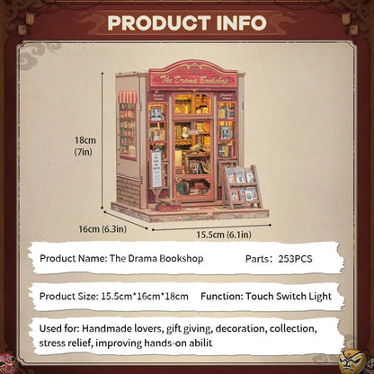 The Drama Bookshop - DIYBook Nook Kit - TryNooki