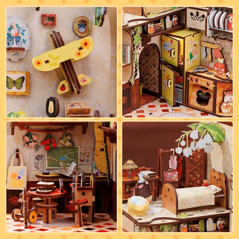 Mole's Apartment - DIY Book Nook Kit - TryNooki
