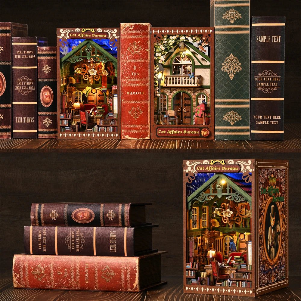 Cat Affairs Bureau - Book Nook Kit - TryNooki