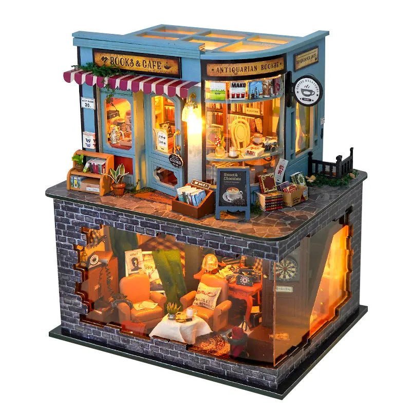 Book Cafe & Detective Studio - Miniature World Kit - NookFan