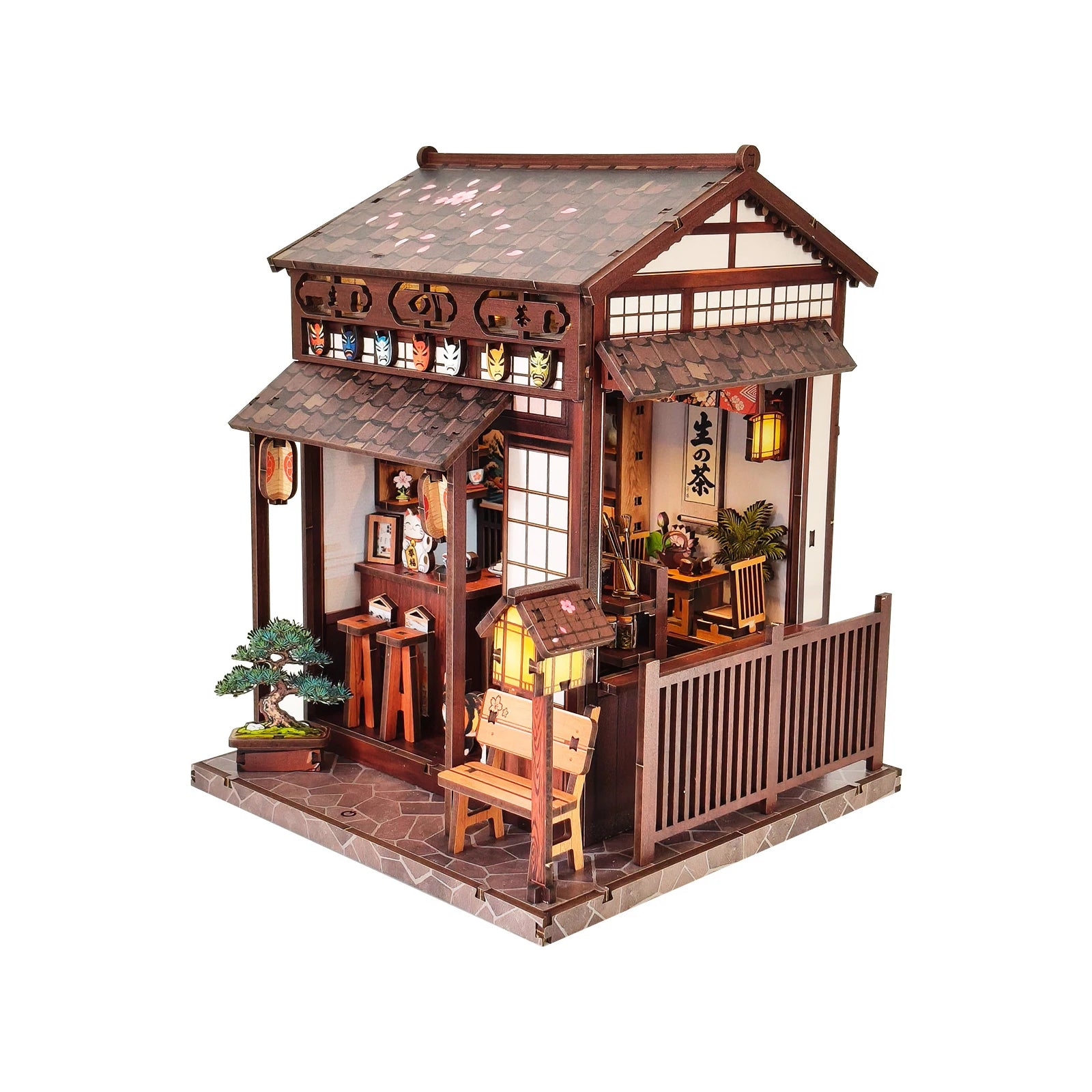 Cherry Tree Tea Pavilion Mini Book Nook Kit