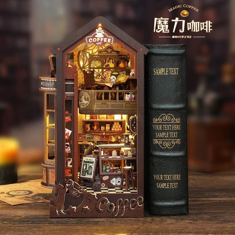 Cozy Coffee Corner - DIY Book Nook Kit - NookFan