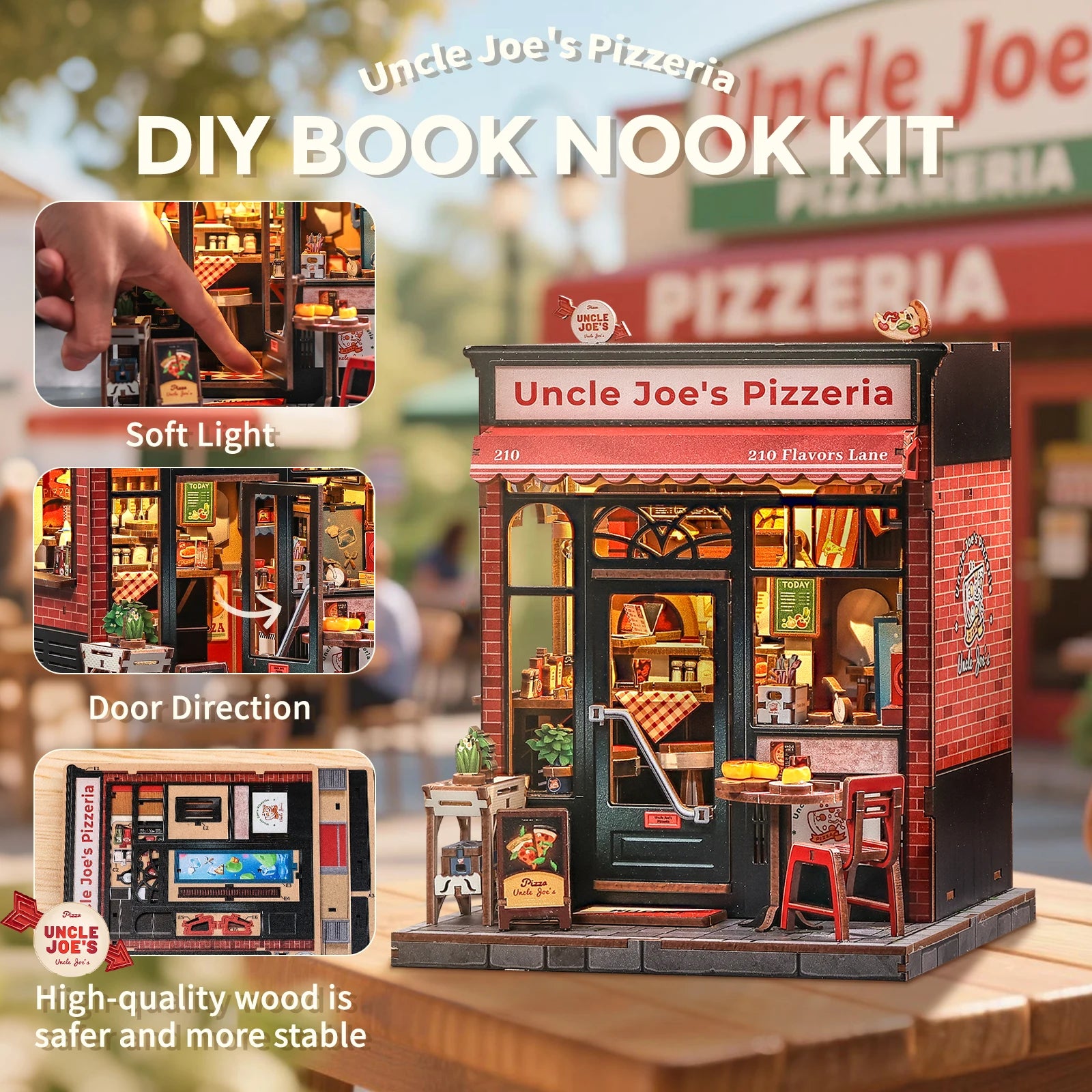 Uncle Joe's Pizzeria - DIY Book Nook Kit - TryNooki