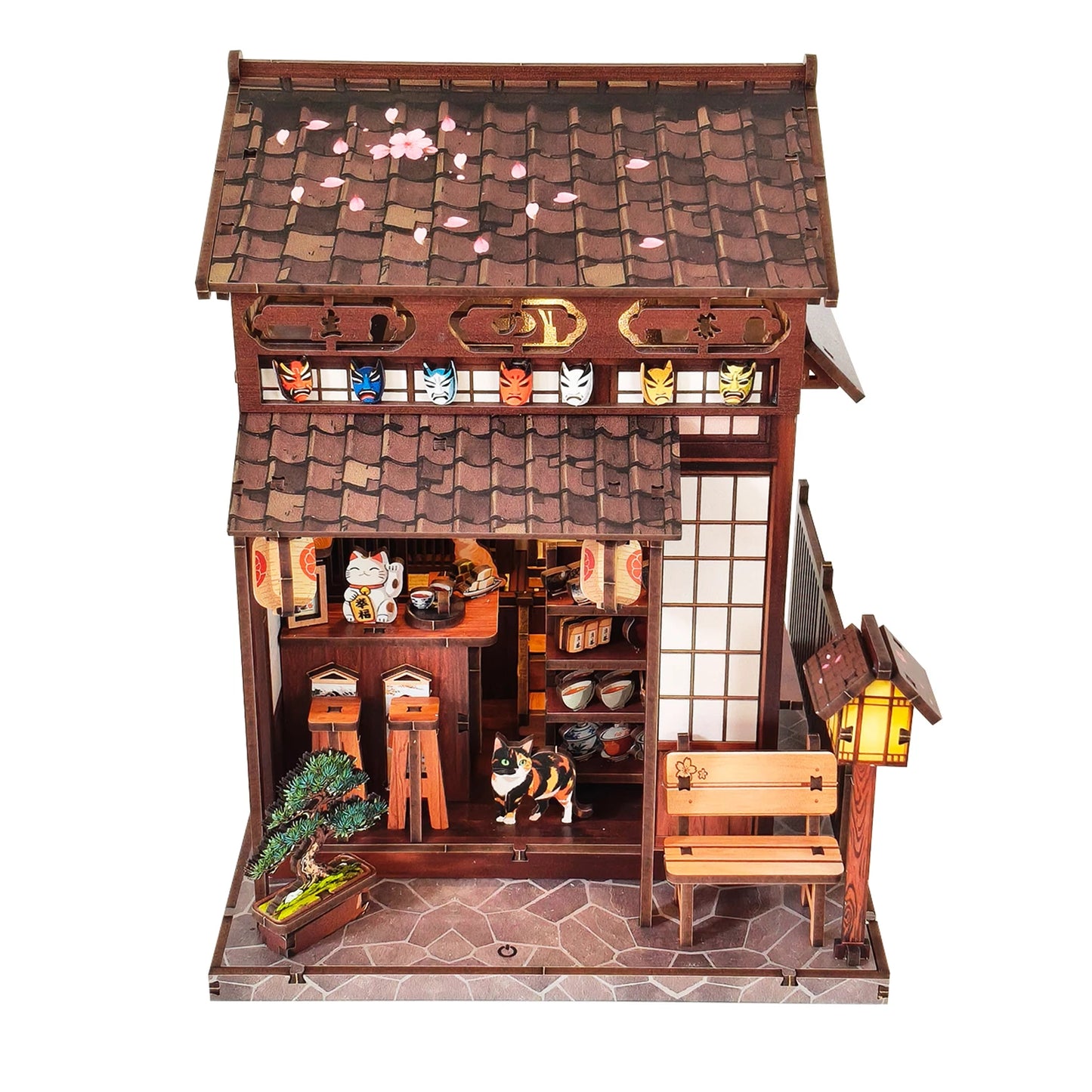 Sakura Tea Pavilion - DIY Book Nook Kit - TryNooki