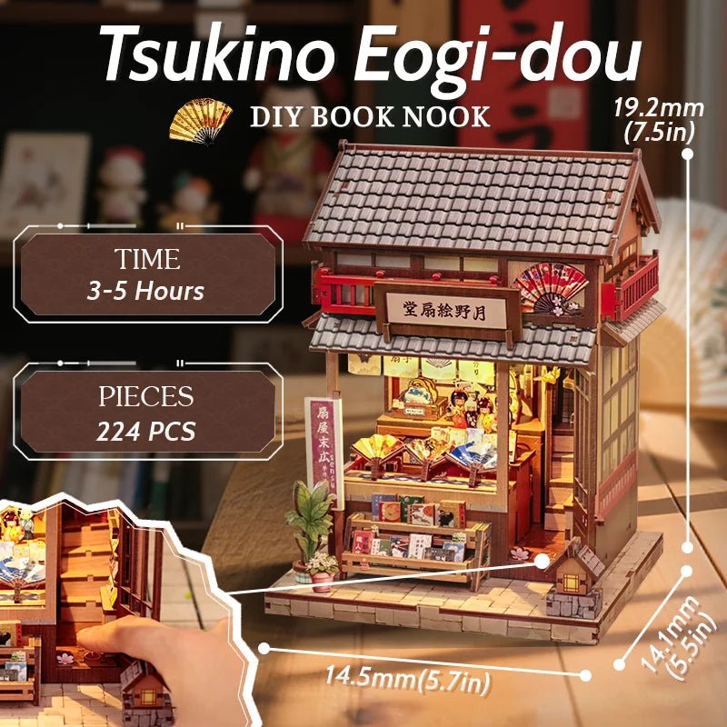 Tsukino Eogi - dou - Japanese DIY Book Nook Kit - TryNooki
