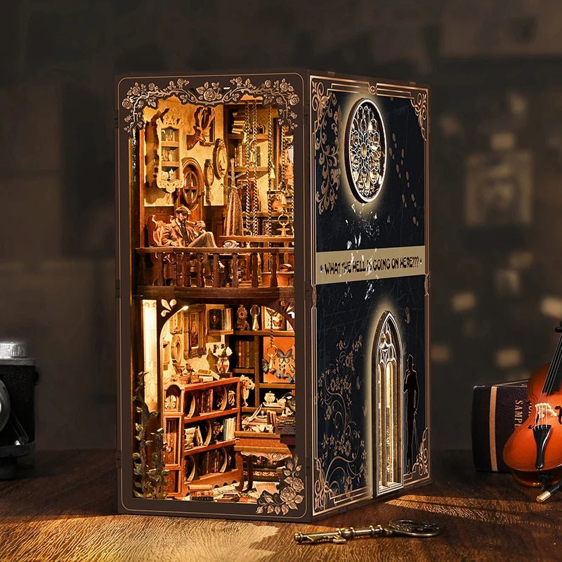 Mystic Alley Dark Box - DIY Wooden Book Nook Kit - TryNooki