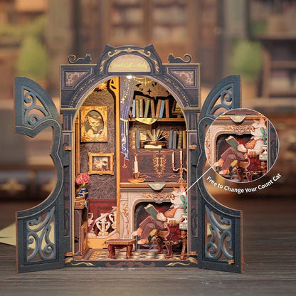 Count Cat's Study - Diy Book Nook Kit - TryNooki