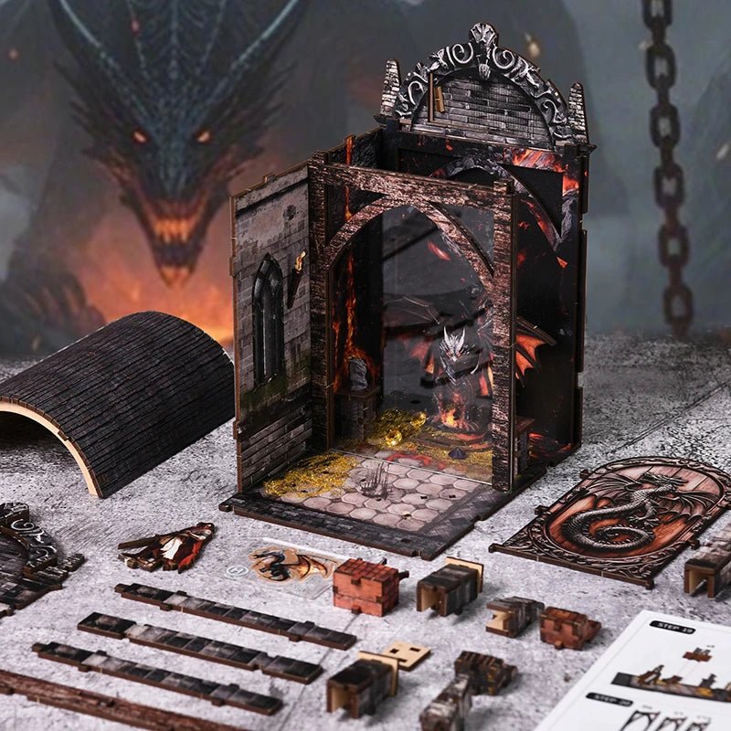 Dragon's Labyrinth Treasure - DIY Book Nook Kit - TryNooki