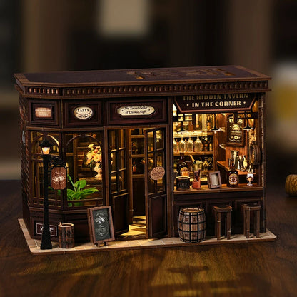 Cozy Corner Tavern - DIY Wooden Book Nook Kit