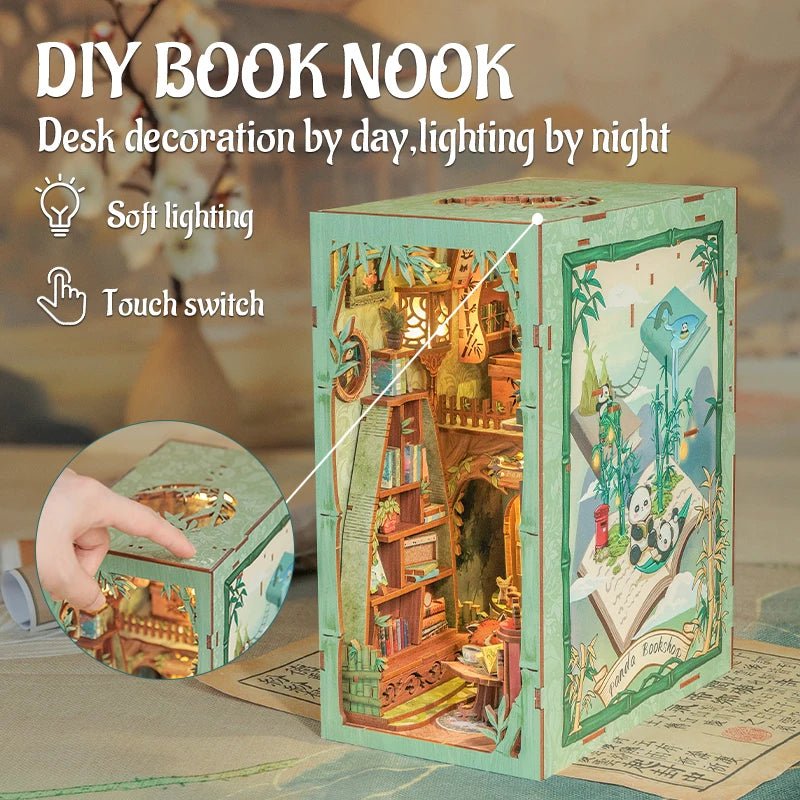 Panda Bookshop - DIY Book Nook Kit - TryNooki