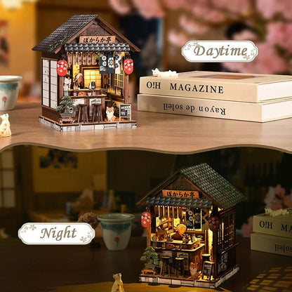 "Tranquil Izakaya" DIY Wooden Bookend Kit - TryNooki