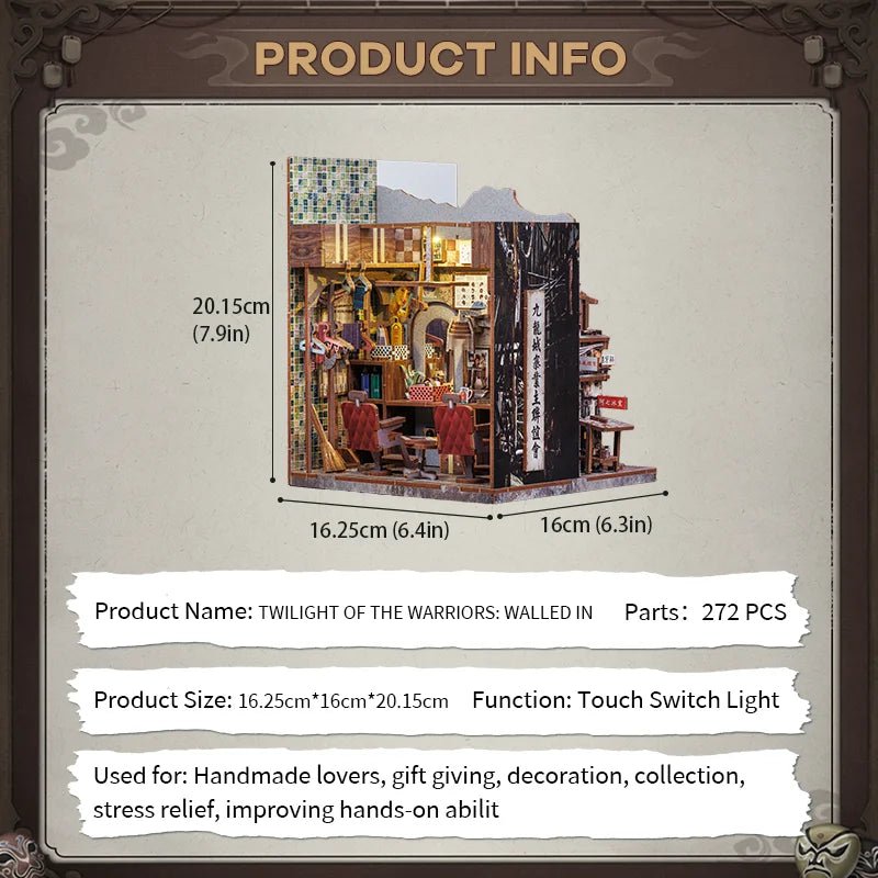 Twilight Walled City - DIY Book Nook Kit - TryNooki