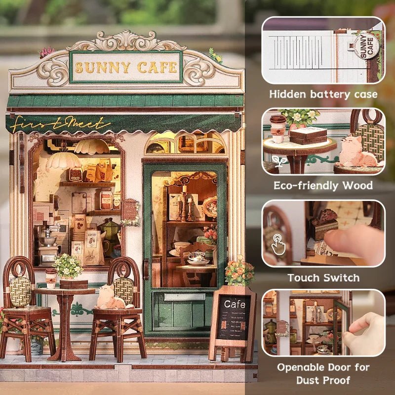 Sunny Cafe - DIY Book Nook Kit - TryNooki