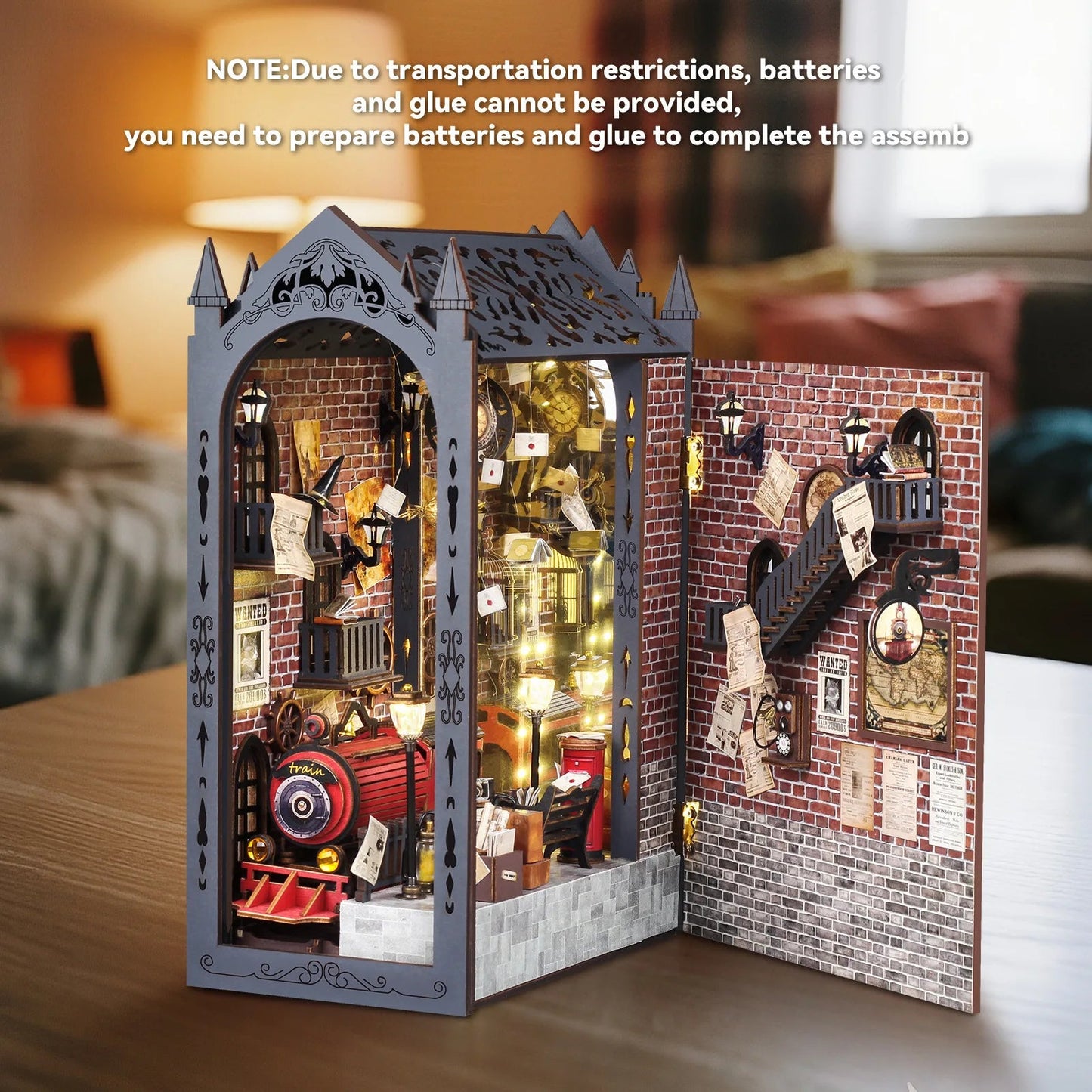 Train Station - DIY Book Nook Kit - TryNooki