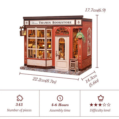 Thames Bookstore - DIY Book Nook Kit - TryNooki