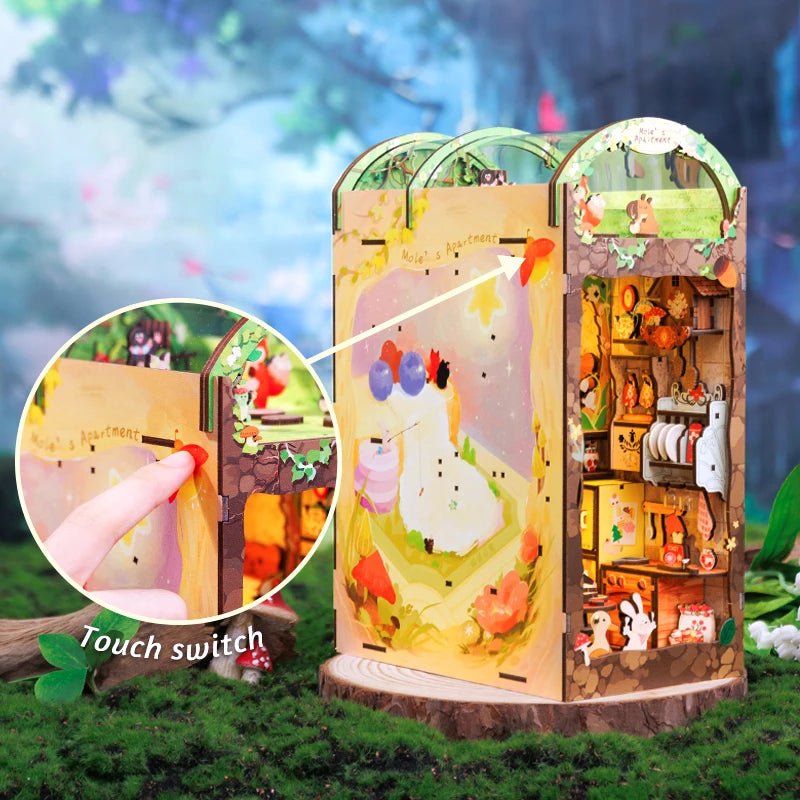 Mole's Apartment - DIY Book Nook Kit - TryNooki