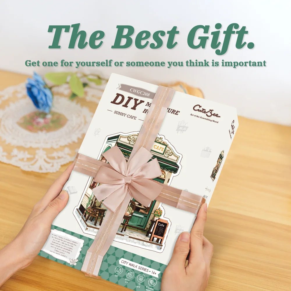 Sunny Cafe - DIY Book Nook Kit - TryNooki