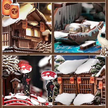 Kyoto Snow Whisper - DIY Book Nook Kit - TryNooki