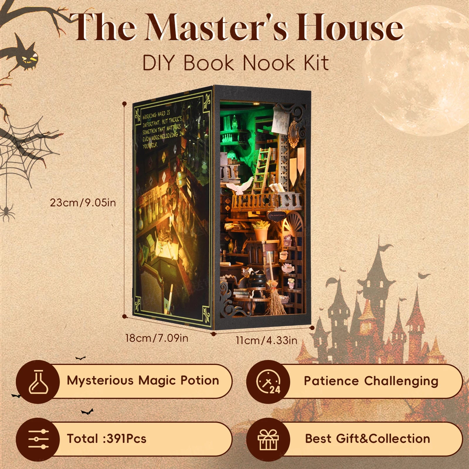 The Master's House - DIY Book Nook Kit - NookFan