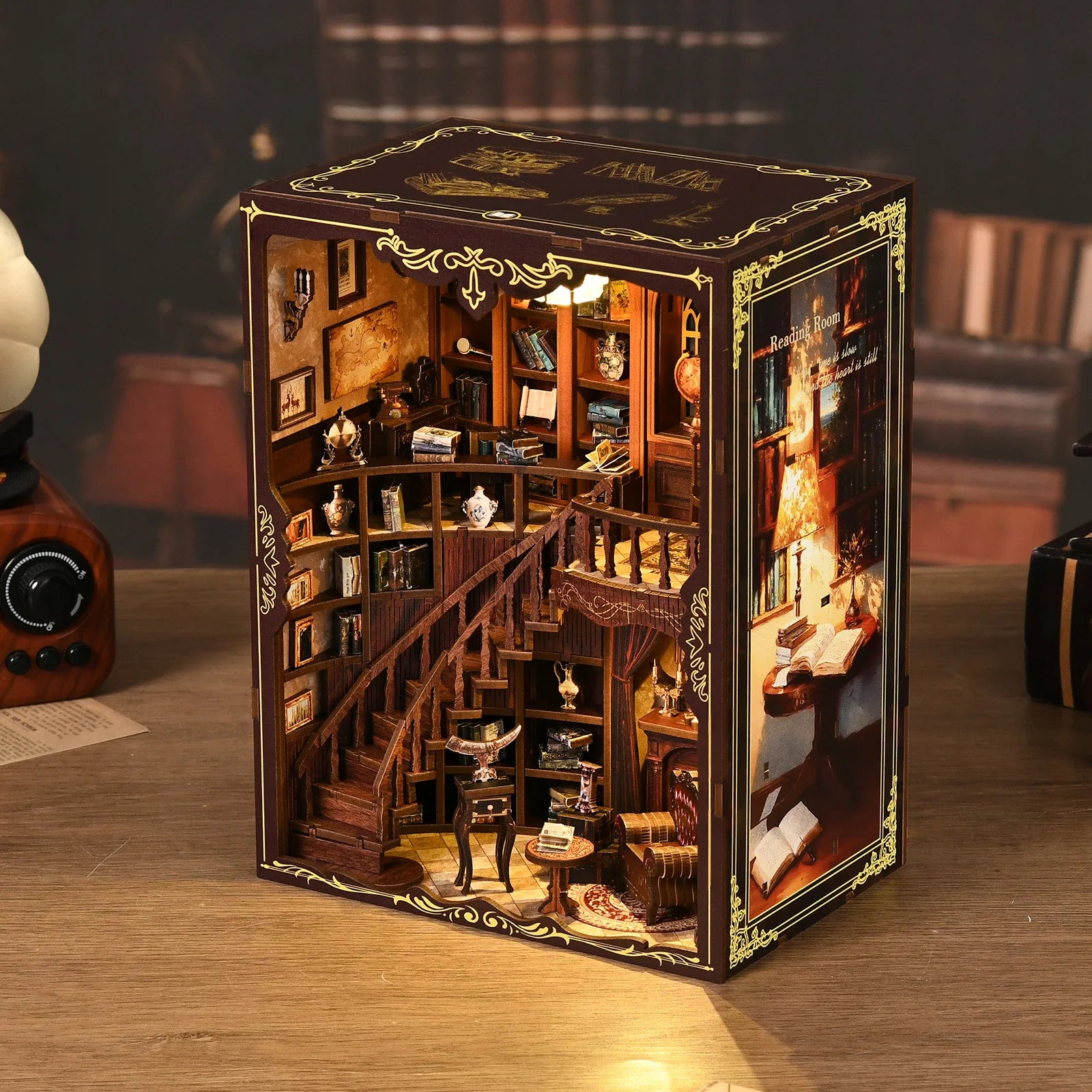 Ancient Library Book Nook Kit - NookFan