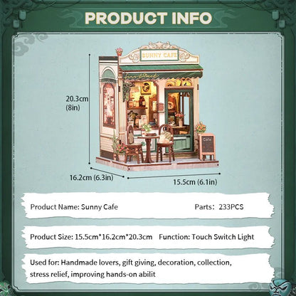 Sunny Cafe - DIY Book Nook Kit - TryNooki