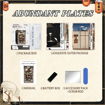 Kyoto Snow Whisper - DIY Book Nook Kit - TryNooki