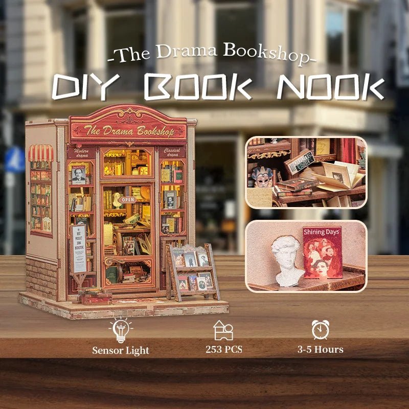 The Drama Bookshop - DIYBook Nook Kit - TryNooki