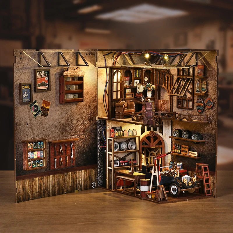 Master Mechanic's Workshop - DIY Book Nook Kit - TryNooki
