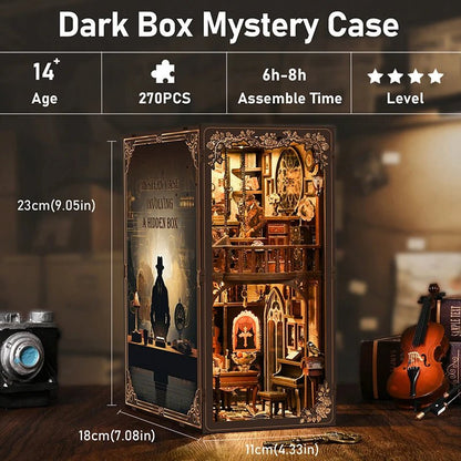 Mystic Alley Dark Box - DIY Wooden Book Nook Kit - TryNooki