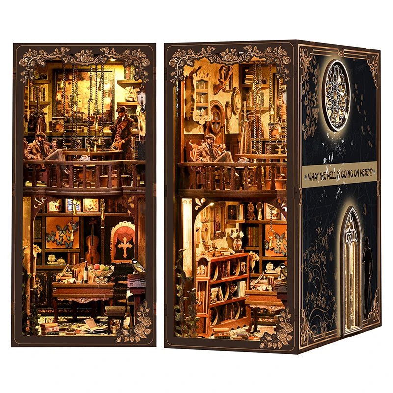 Mystic Alley Dark Box - DIY Wooden Book Nook Kit - TryNooki