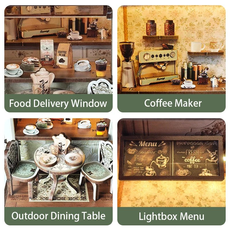 Cozy Cafe Haven - DIY Miniature Coffee Shop Kit - NookFan